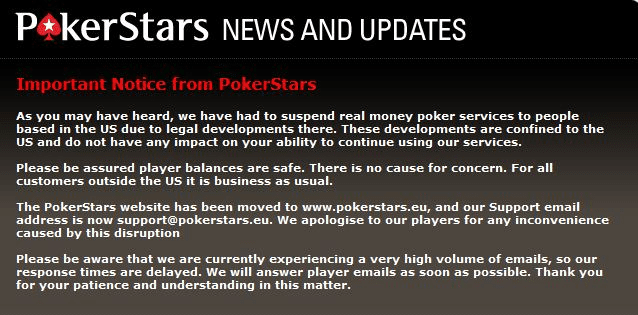 PokerStrars news